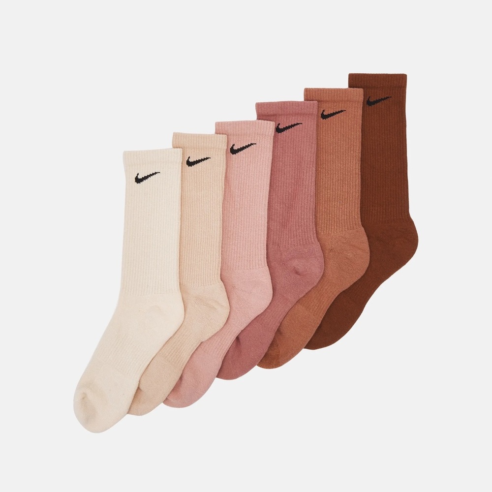 NIKE EVERYDAY PLUS CUSHIONED CREW TRAINING SOCKS (6-PACK) UNISEX